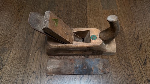 Antiker holzhobel mit - antiker,
