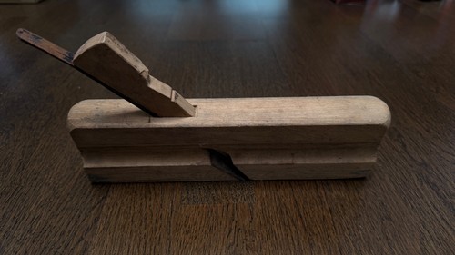 Antiker holzhobel schmal - schmal, l