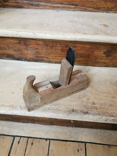 Antiker holzhobel zahnhobel - /,